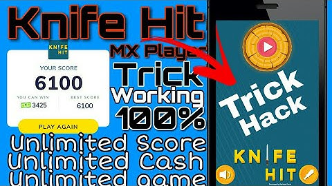 Mx player knife hit game hack trick || #maalik. || Unlimited score Unlimited Cash Trick Knife hit