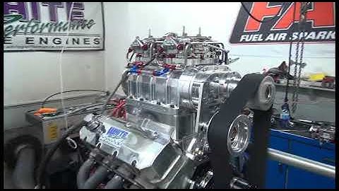 BBC 899HP 540 ENGINE DYNO RUN FOR MIKE GOFORTH BY WHITE PERFORMANCE AND MACHINE