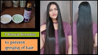 3 Natural Remedies to Avoid Greying of Hair| Kerala Ayurveda Neelibringadi Hair Oil