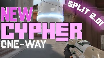 New Cypher ONE-WAY Smoke for Split B Site 2.0 | Reworked Split 2021 | Valorant