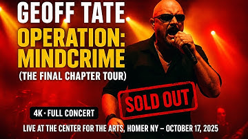 Geoff Tate: Operation Mindcrime Live In Concert [10-17-25] [Full Concert] [4k]