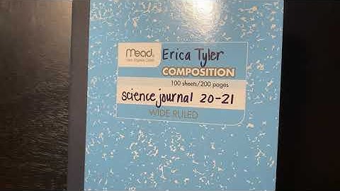 Setting Up Your Science Journals