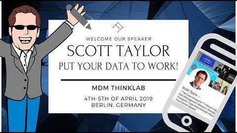 ThinkLinkers interview with Scott Taylor Part 1.  PUT YOUR DATA TO WORK!