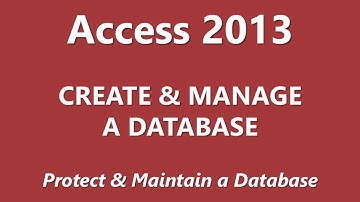 MOS Review - Access 2013 - Create and Manage a Database - Part 4 of 5