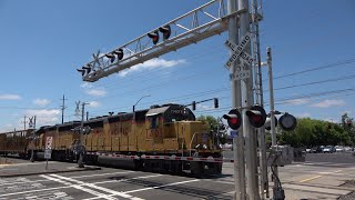 UP 1401 West Sacramento Port Local, Zinfandel Dr. Railroad Crossing, Rancho Cordova CA
