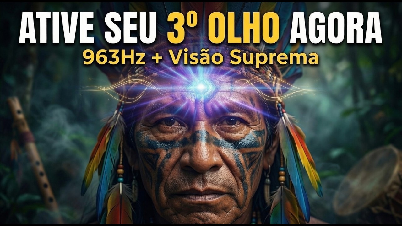 ATIVA SEU 3º OLHO AGORA | 963Hz + Visão Suprema Xamânica