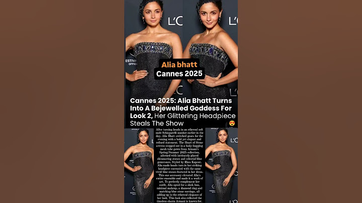 Alia Bhatt turns into a bejellewed goddess for look 2 at Cannes#shortsfeed #shorts