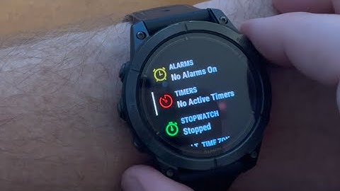 Garmin Watch Functions - Day 21 - Clocks, alarms, and stopwatch