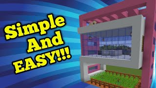 Simple and easy modern House for lazy players #minecraft #tranding #trending