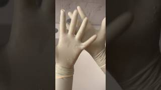 💚 Wet Layering Gloves 💦 Sterile Mint Gloves + Latex ASMR | Relaxing Sounds