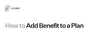 How to Add Benefit to a Plan