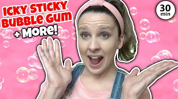 Icky Sticky Bubble Gum Song with Ms Rachel + More Nursery Rhymes & Kids Songs