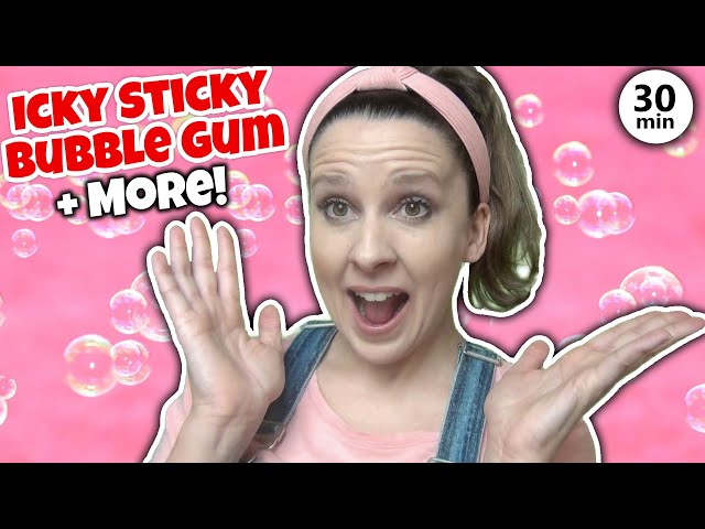 Icky Sticky Bubble Gum Song with Ms Rachel + More Nursery Rhymes u0026 Kids Songs class=