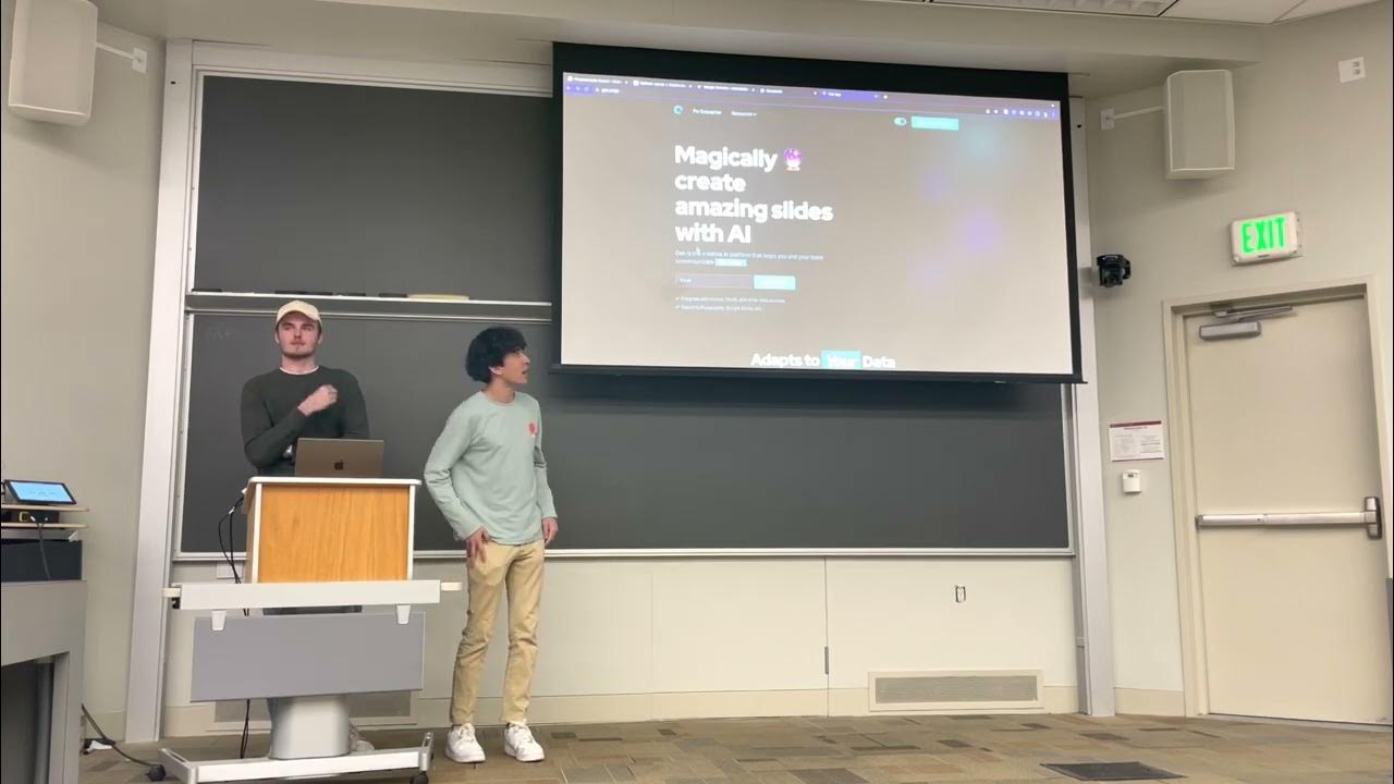 Joseph Semrai and Silas Alberti present Gen.page Demo Day, Fall 2022