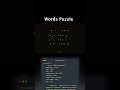 Words Puzzle
