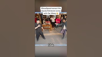 IShowSpeed reenact Karate Kid Scene w/ Zac Wang🤯🇨🇳