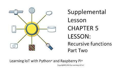 Learning IoT Recursive Functions in Python Lesson Part Two
