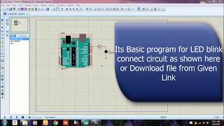 Simulate Arduino Uno LED Blink Program in Proteus