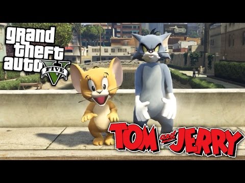 GTA 5 Mods - TOM AND JERRY MOD (GTA 5 Mods Gameplay)