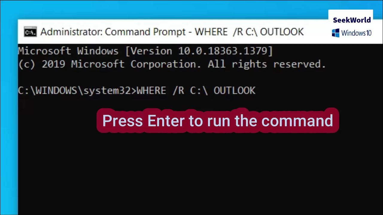 where-is-outlook-program-stored-in-windows-10-youtube