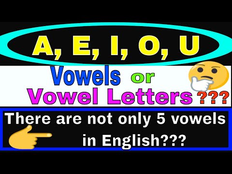 5 vowels in english