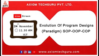 Evolution of Program Designs: SOP ➡️ OOP ➡️ COP