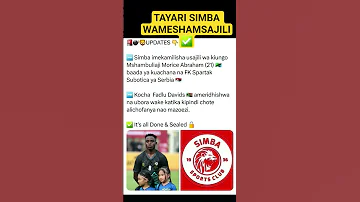 RASMI Simba Yamsajili Kiungo Kutoka Ulaya 