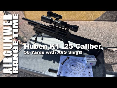 Huben K1 .25 Caliber Semi-Automatic Hammerless PCP - AVS Slugs at 50 Yards