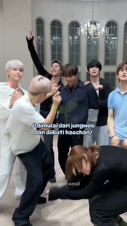 ketika #jungwoo disuruh mimpin😂 #nct127 #haechan #mark #yuta #johnny #taeil #doyoung #jaehyun #nct