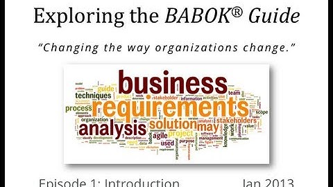 Exploring the BABOK Guide - ETBG s01e01