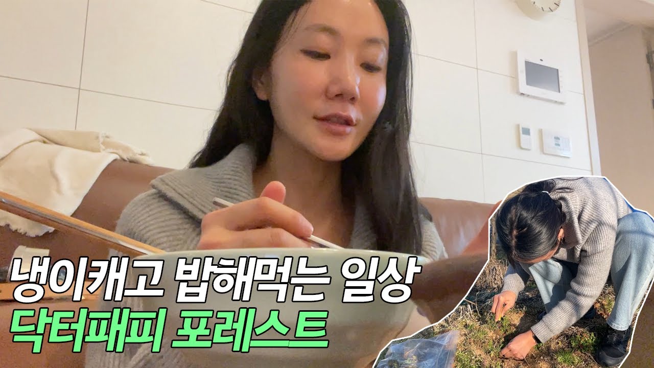 닥터패피vlog | 봄에는 냉이캐고 냉이국 끓여먹어요
