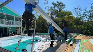 Pool Cage Installation From Scratch In Florida New Model Home & Pool Builders