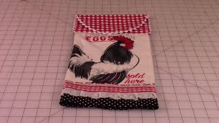 Hanging Kitchen Towel - very easy detailed instructions