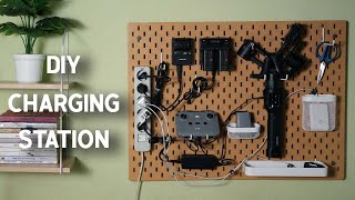 DIY CHARGING STATION For Videographers | IKEA SKADIS