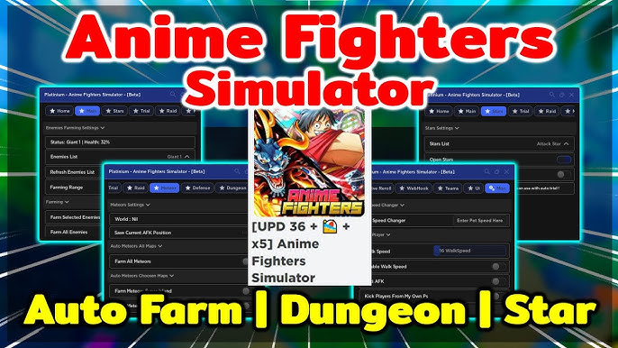 BEST SCRIPT [CODE] Anime Fighters Simulator AUTO FARM ++AutoTime trial MANY  FEATURE