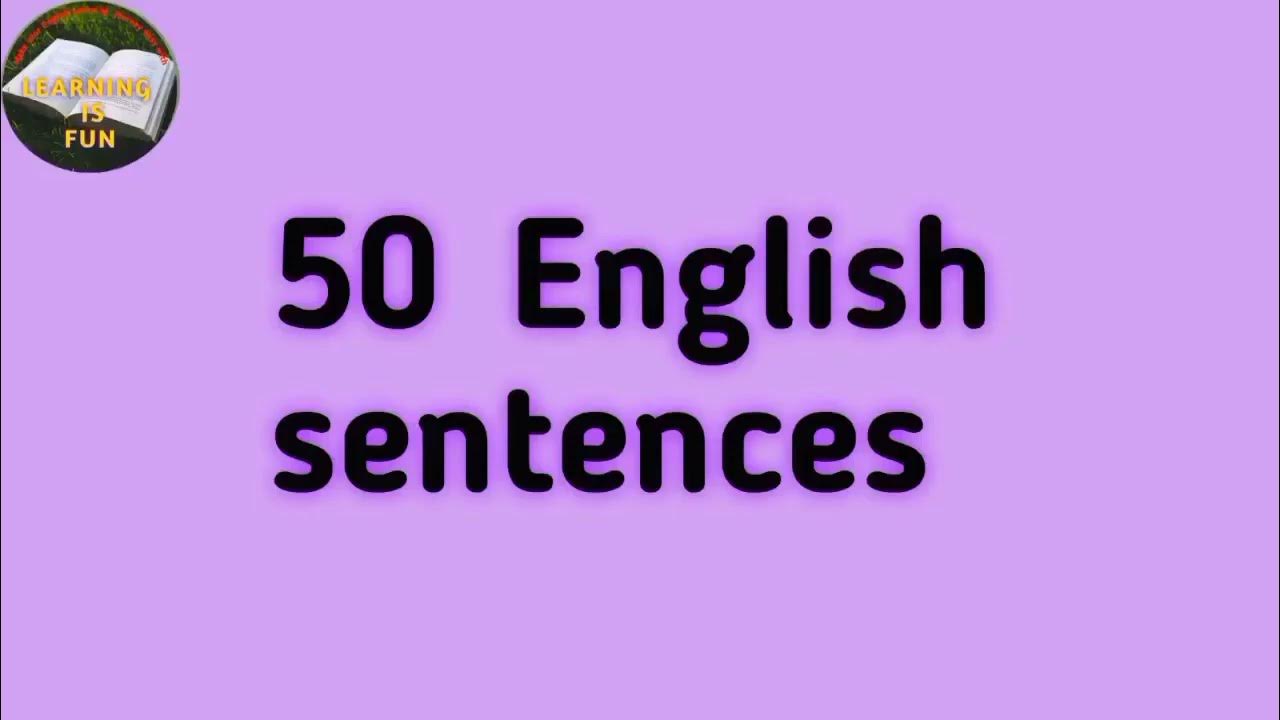 50 English sentences english learning happily improve your English