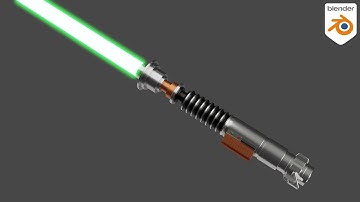Luke`s Lightsaber in Blender - Timelapse