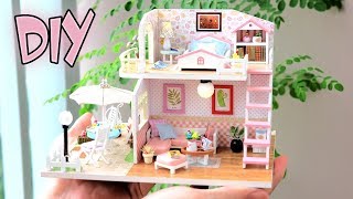 Hi, everybody! here's a video of diy miniature dollhouse kit || pink
loft the is very cute dollhouse. it has cozy living room, small garden
t...