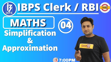 CLASS 04 || IBPS Clerk / RBI || MATHS || By Manjeet Sir || Simplification & Approximation-PART-4