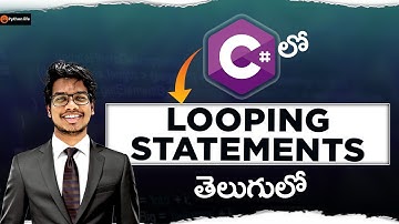 looping statements in c# | c# in Telugu