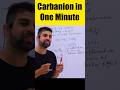 Carbanion in One Minute #jkbose #chemistryclass11