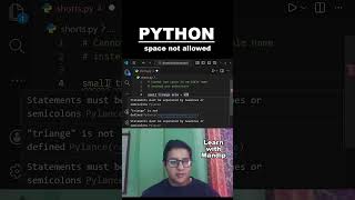 No Spaces in Python Variable Names! 🚫