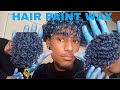 Trying HAIR PAINT WAX on my curly hair | Mofajang | finger coils | South African YouTuber |