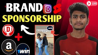 How To Get Sponsorship For YouTube Shorts And Reels | Logo Sponsorship Kaise le | 1 win sponsorship