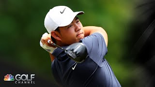 Tom Kim confident after shooting 8 under in Round 1 of Travelers Championship | Golf Channel