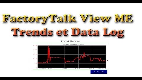 FactoryTalk View ME: Trends et Data Log