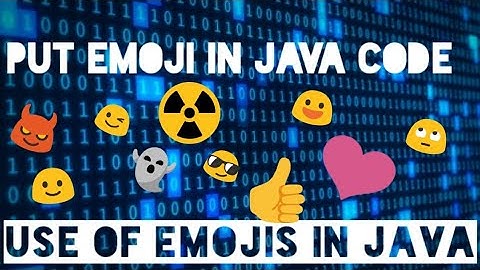 Emoji can be used in Java program Java NETBEANS #6