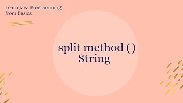 String split ( ) method in Java