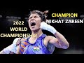 Nikhat zareen boxing match full fight highlights championships 2022  nikhat z vs jitpong jutamas