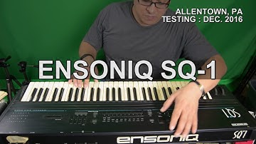 Ensoniq SQ-1 - Sound Demo - Allentown, PA